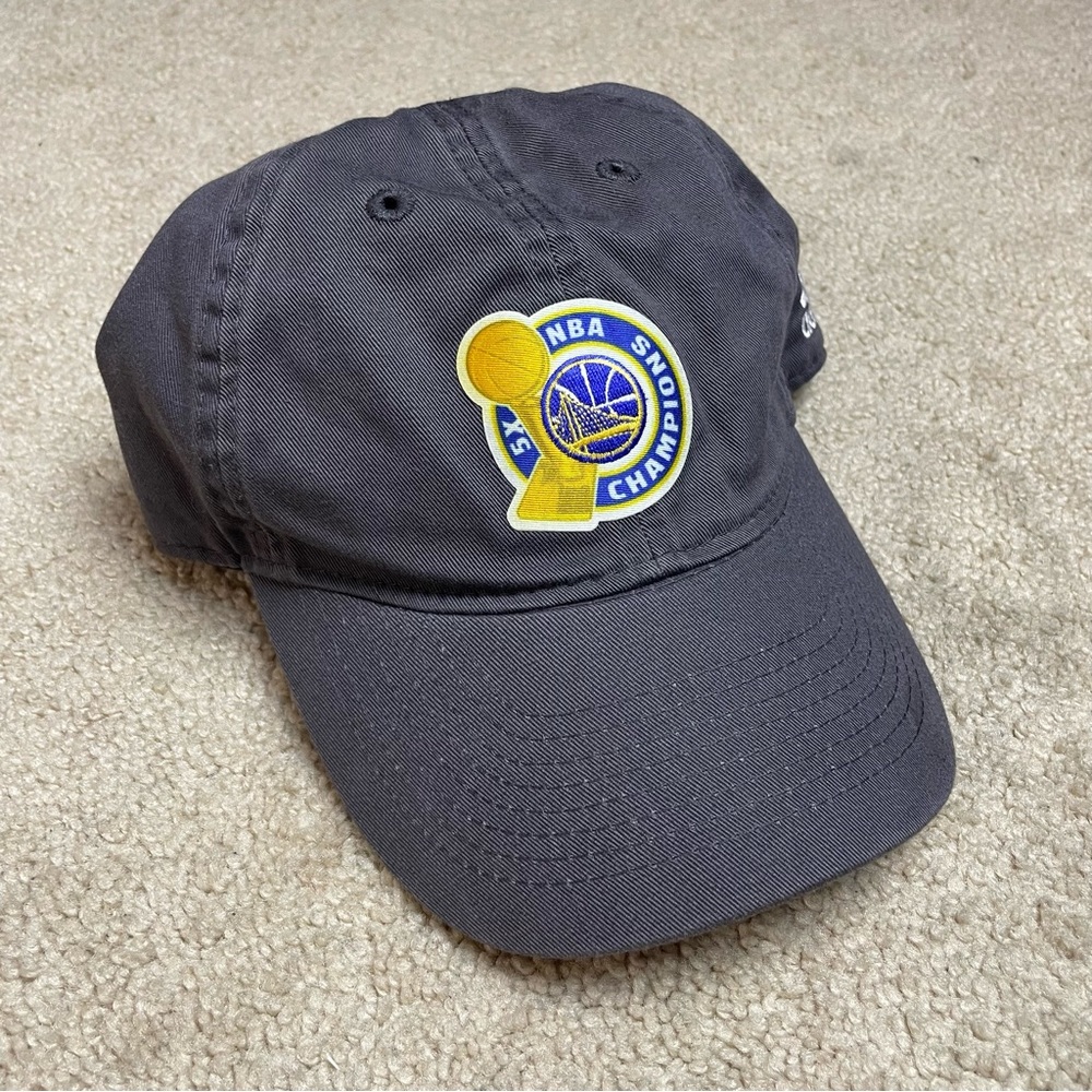 Adidas Golden State Warriors 2017 NBA Champions Strapback Hat Unisex Cap Grey